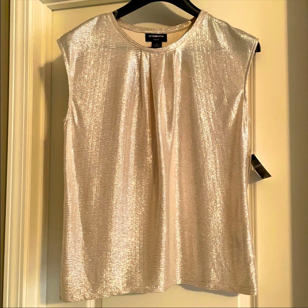 NWT Liz Claiborne Gold Top